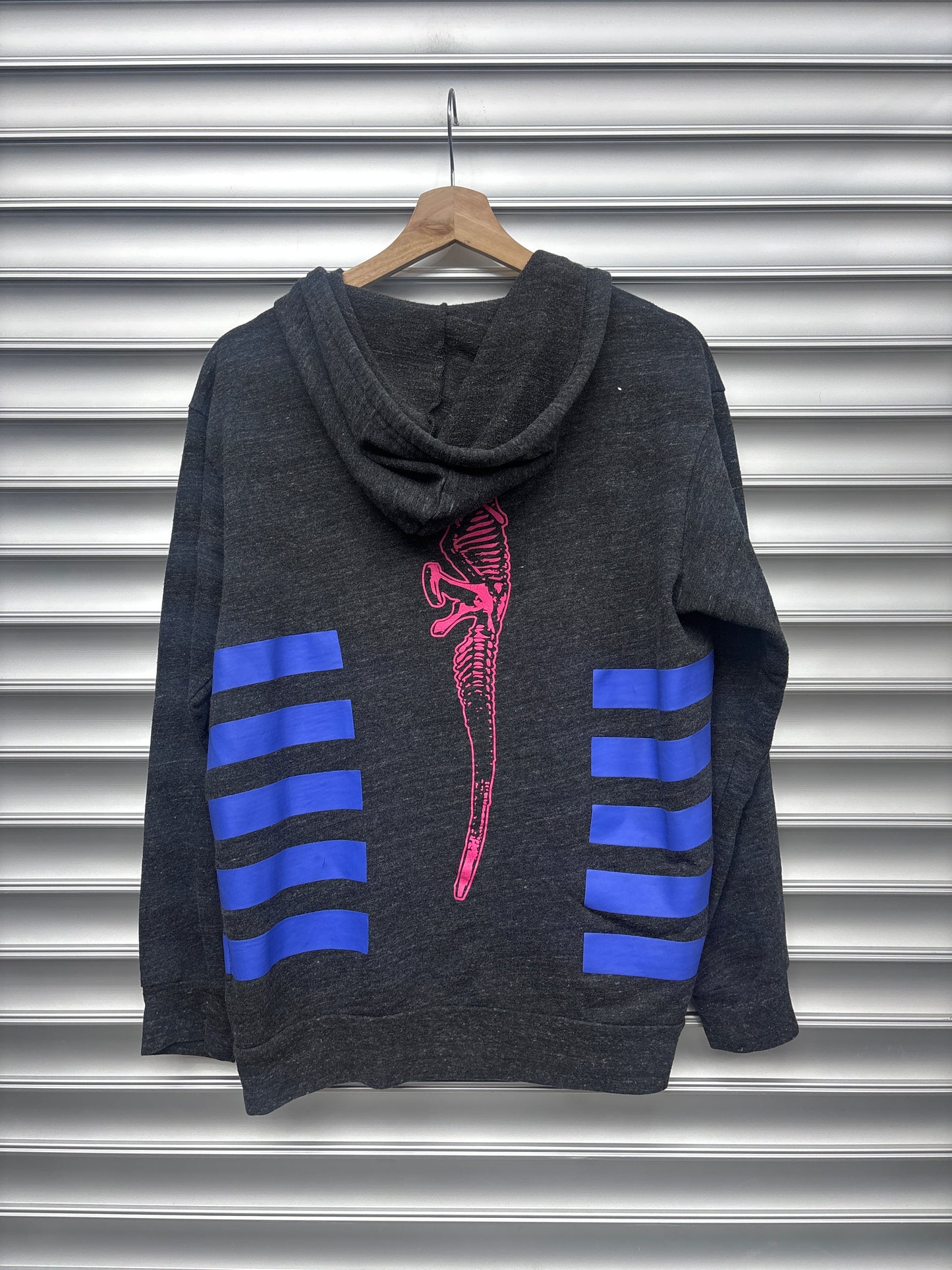 Chrome Hearts Foti Grey Zip Up Hoodie - L