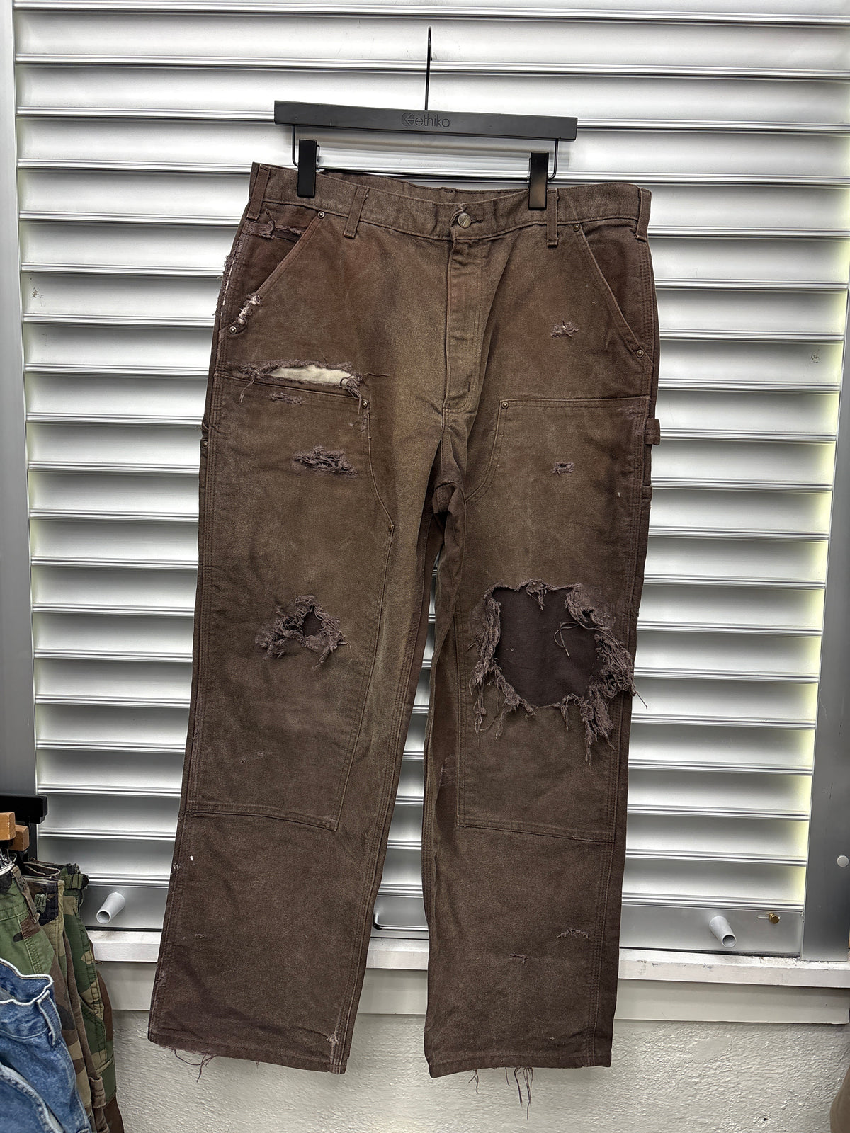 Vintage Carhartt Brown Double Knee - 38x30**