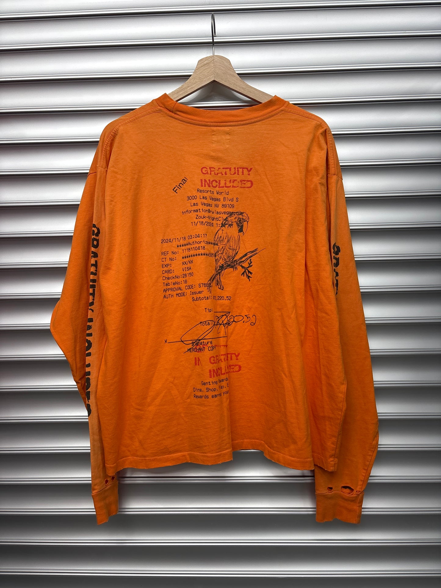 HMDD Experimental Orange Long Sleeve - M
