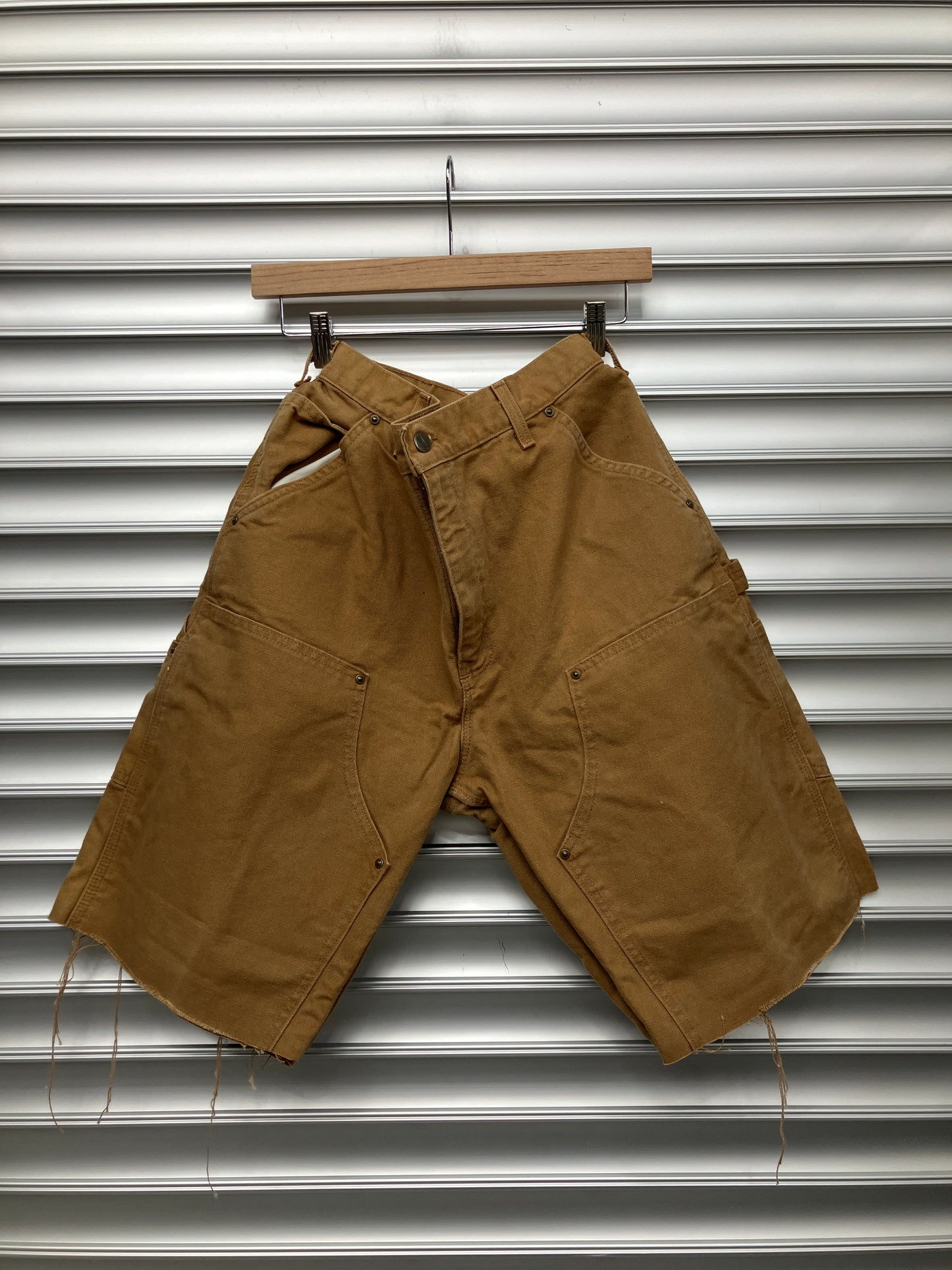 Vintage Tan Double Knee Shorts - 36*