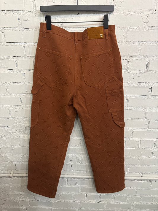 Louis Vuitton Brown Monogram Double Knee - 34