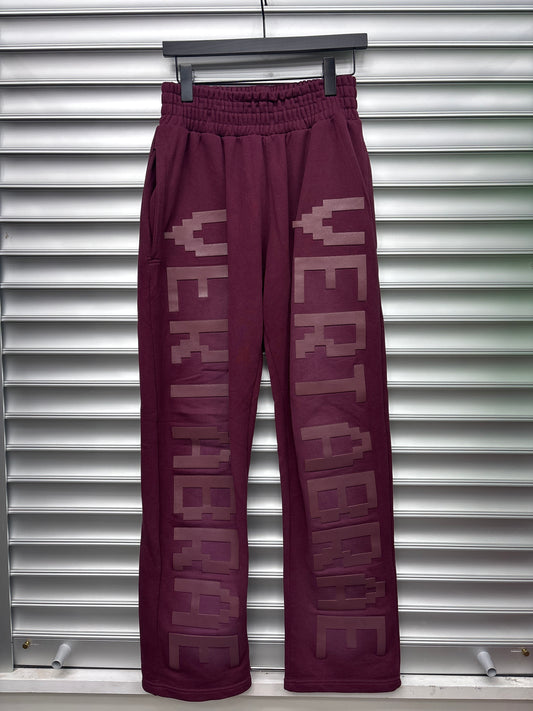 Vertabrae Maroon Double Knee Sweatpants - 2XL