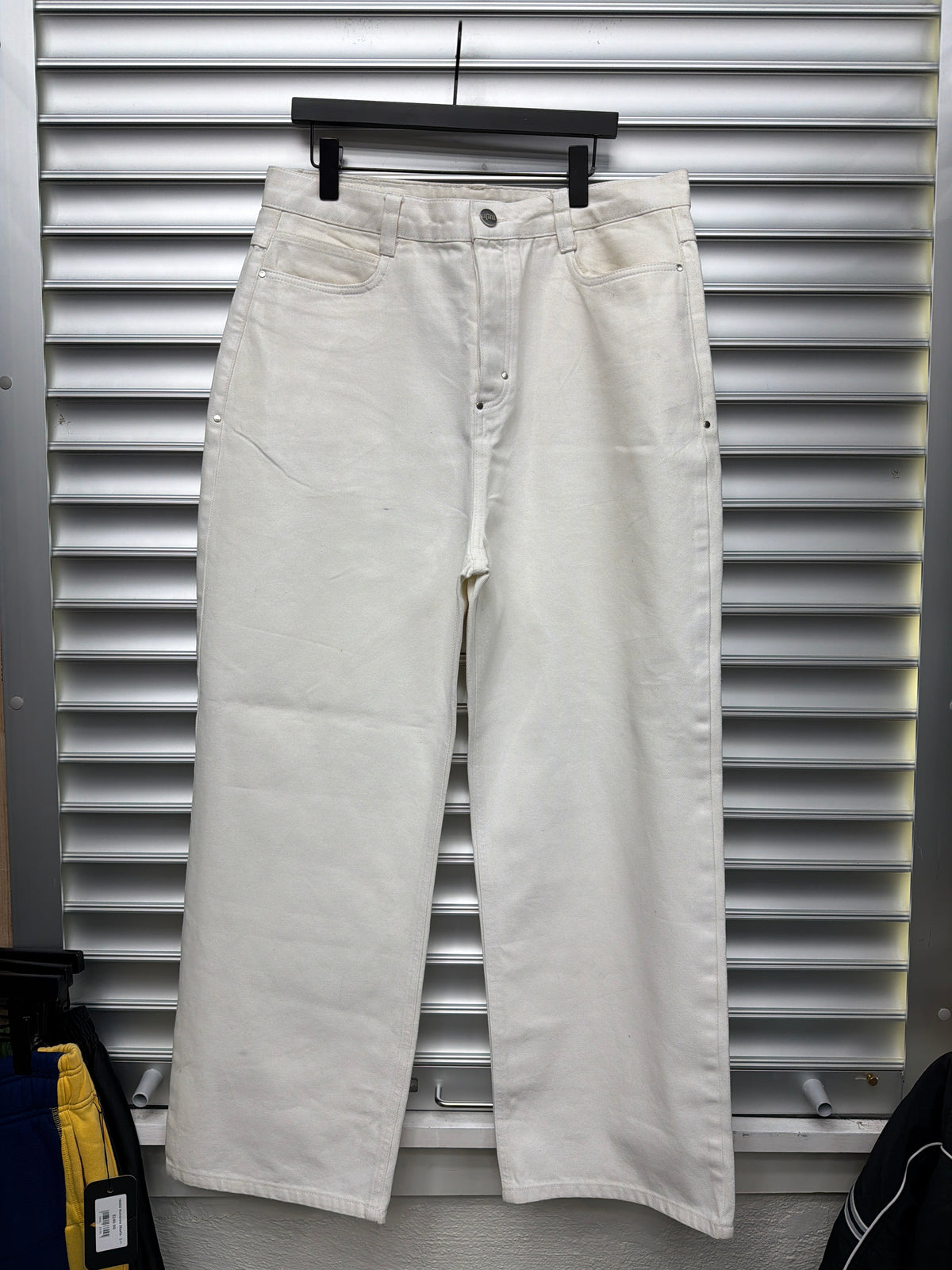6PM White Waxed Denim - 34**