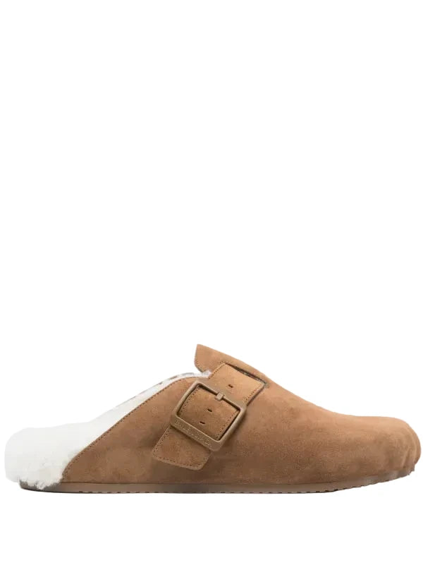 Balenciaga Brown Fur Mule - 41(8)**