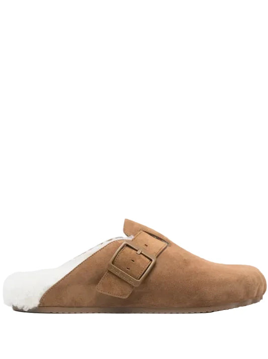 Balenciaga Brown Fur Mule - 41(8)**