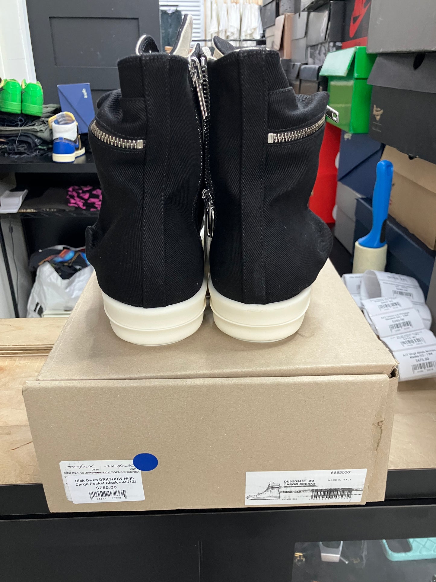 Rick Owen DRKSHDW High Cargo Pocket Black - 45(12)