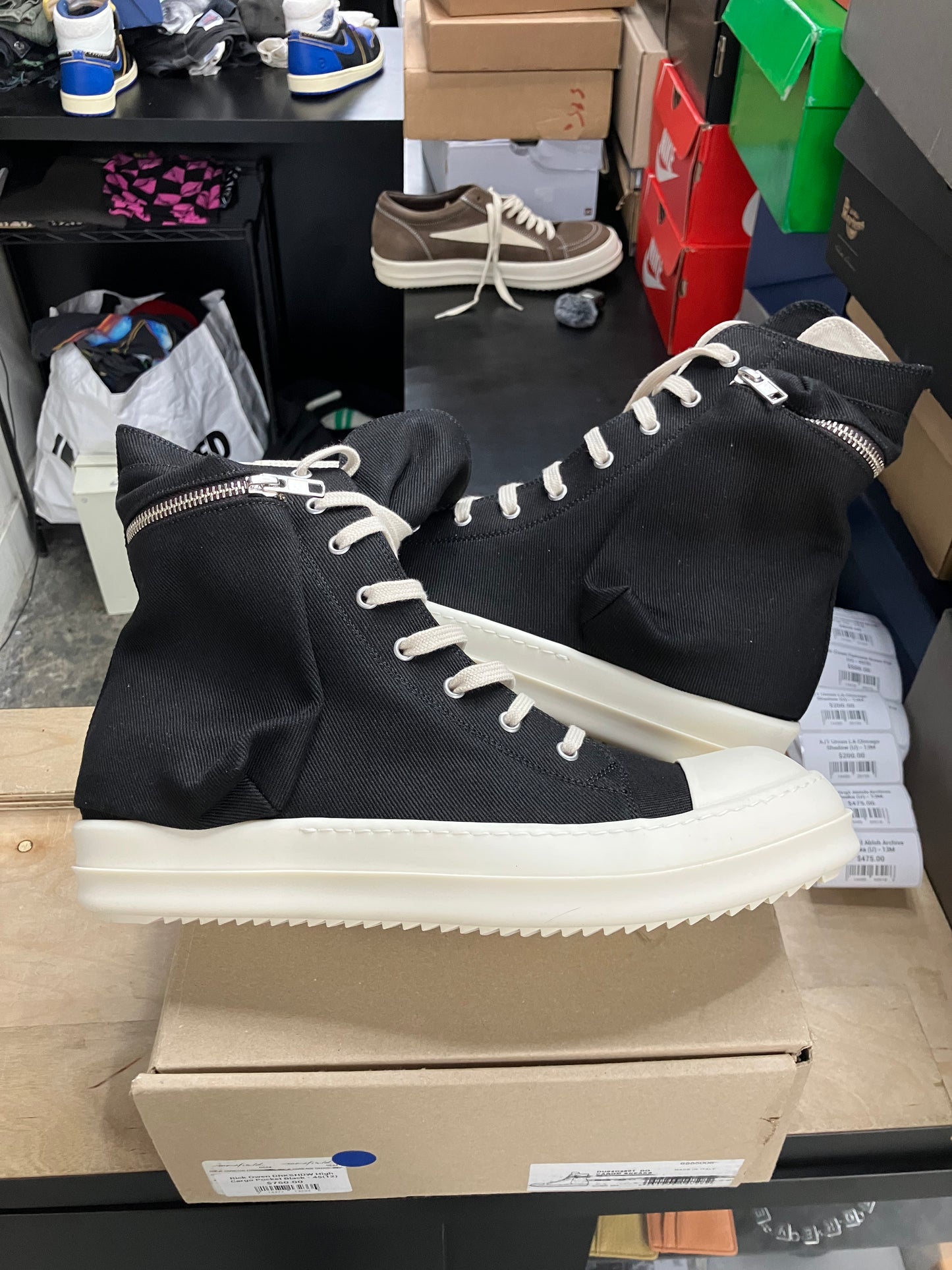 Rick Owen DRKSHDW High Cargo Pocket Black - 45(12)