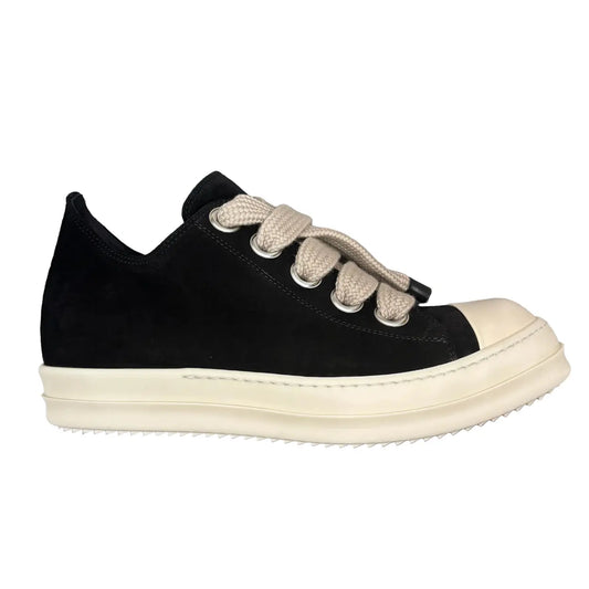 Rick Owens Jumbo Lace Suede Black Milk - 42**