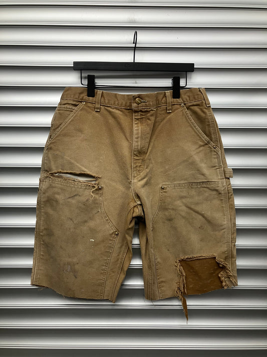 Vintage Tan Double Knee Shorts - 36