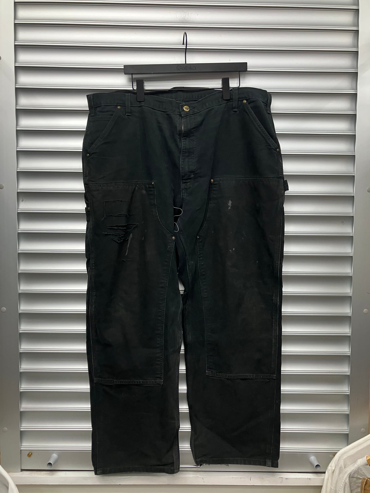 Vintage Black Carhartt Double Knees - 40