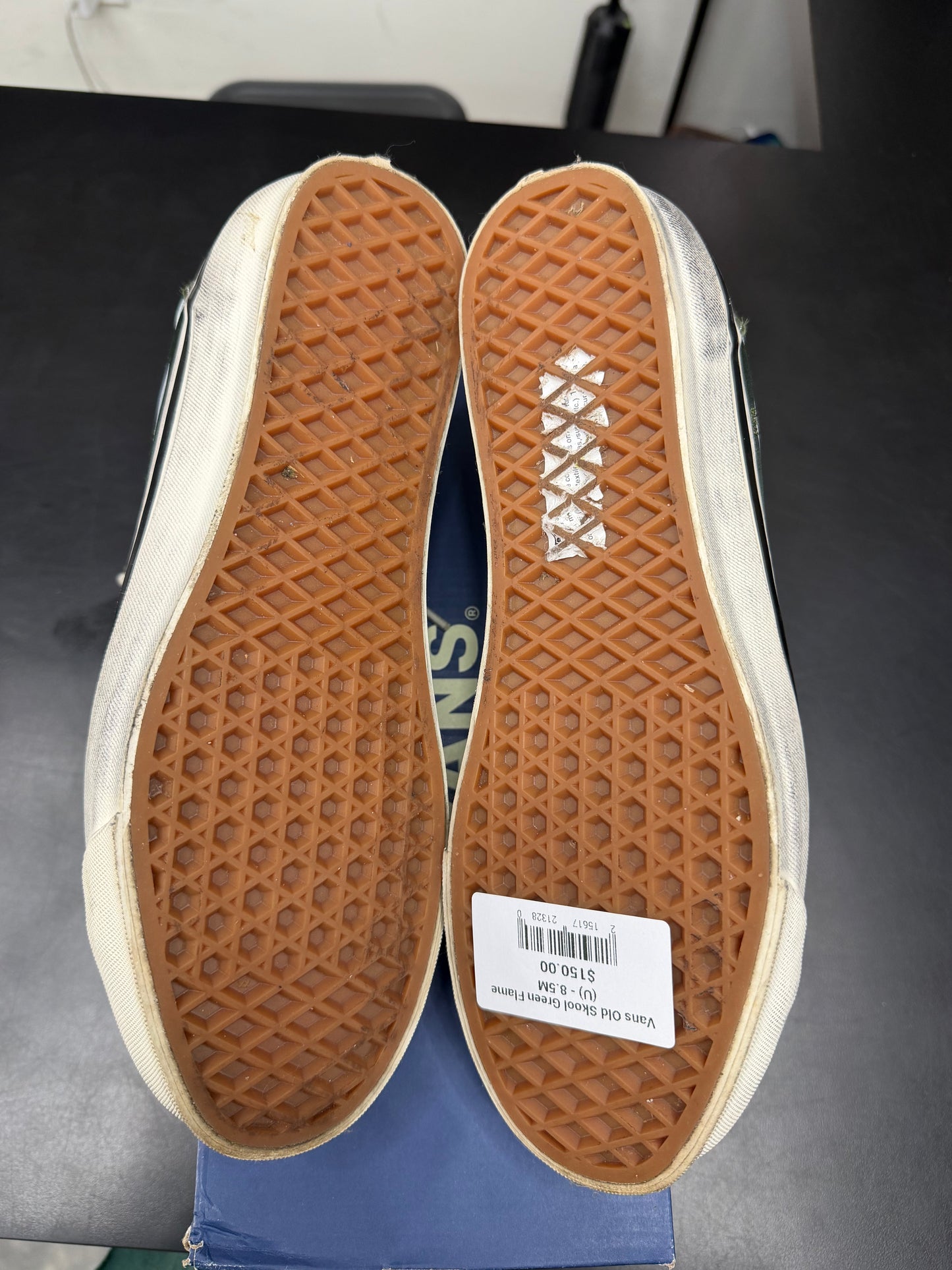Vans Old Skool Green Flame (U) - 8.5M