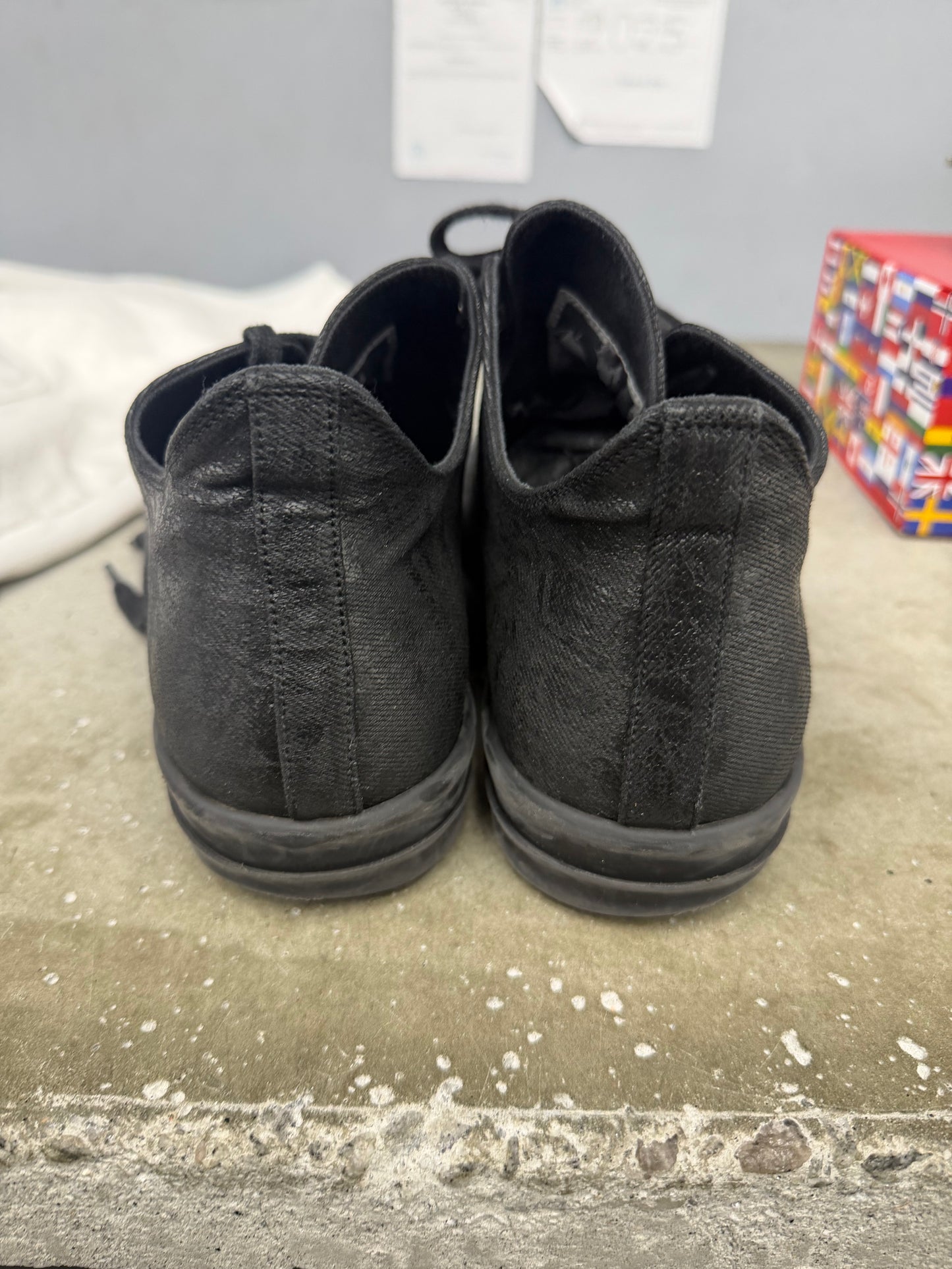 Rick Owen DRKSHDW Ramone Waxed Black (U) - 40(7)(NB)