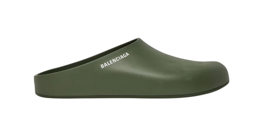 Balenciaga Pool Closed Slide Dark Green