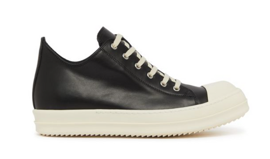 Rick Owens Ramone Low Black Leather