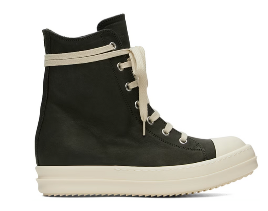 Rick Owens Porterville High Top Sneakers Forest Green Milk