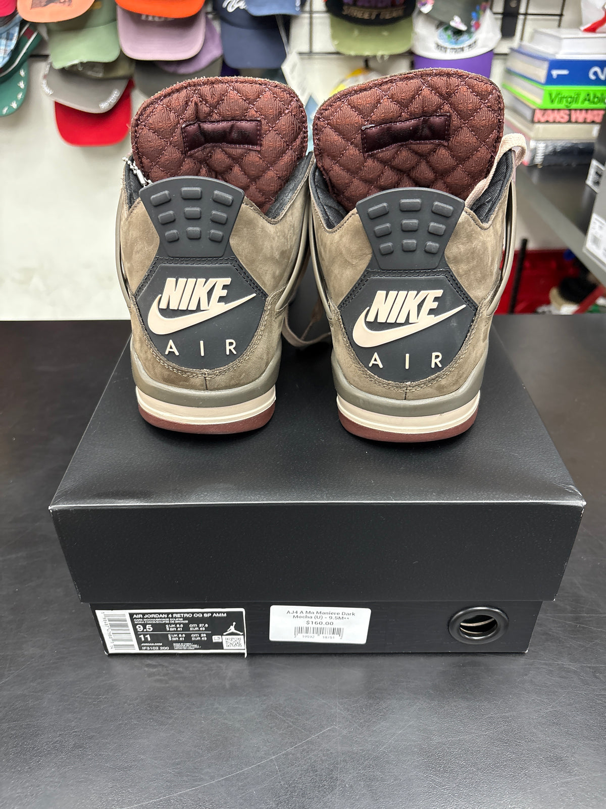 AJ4 A Ma Maniere Dark Mocha (U) - 9.5M**