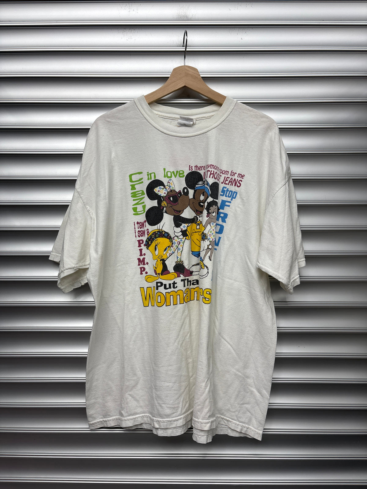 Vintage Bootleg Mickey Tee - XXL**