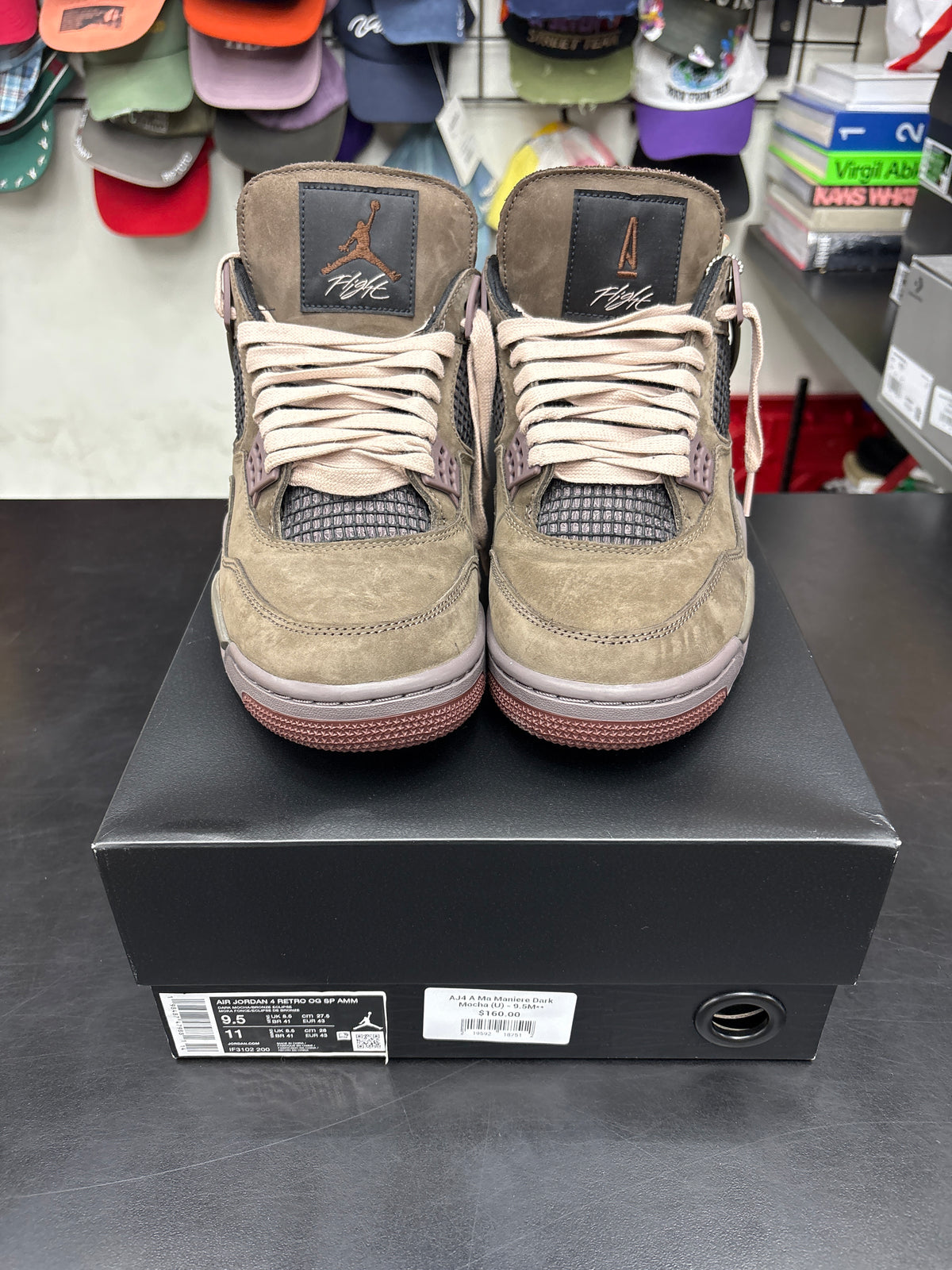 AJ4 A Ma Maniere Dark Mocha (U) - 9.5M**