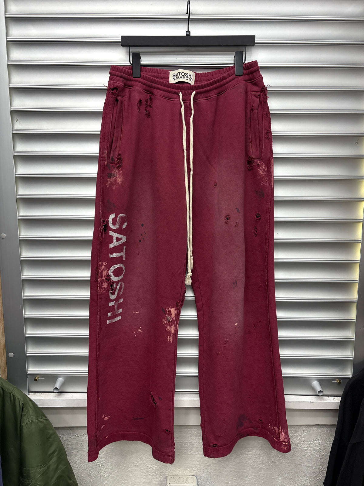 Satoshi Nakamoto Maroon Sweats - M**