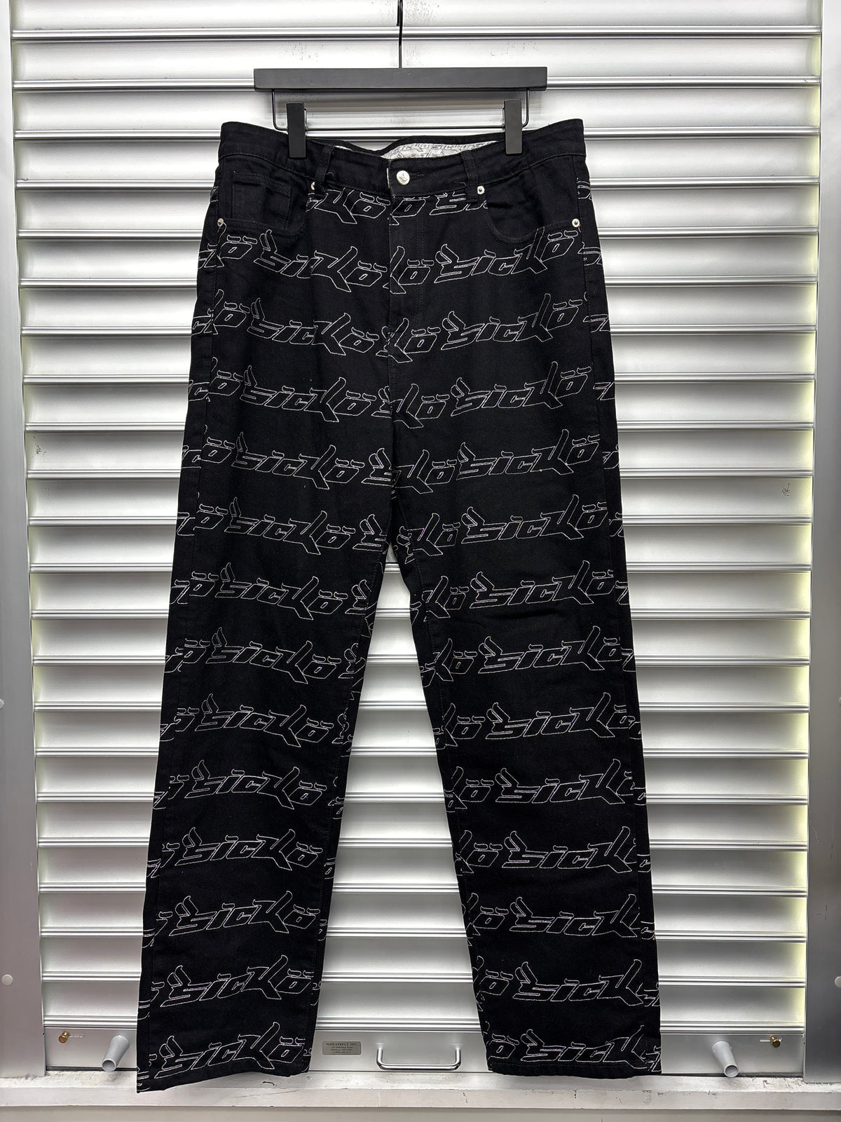 Sicko Black White Repeater Denim - 36**