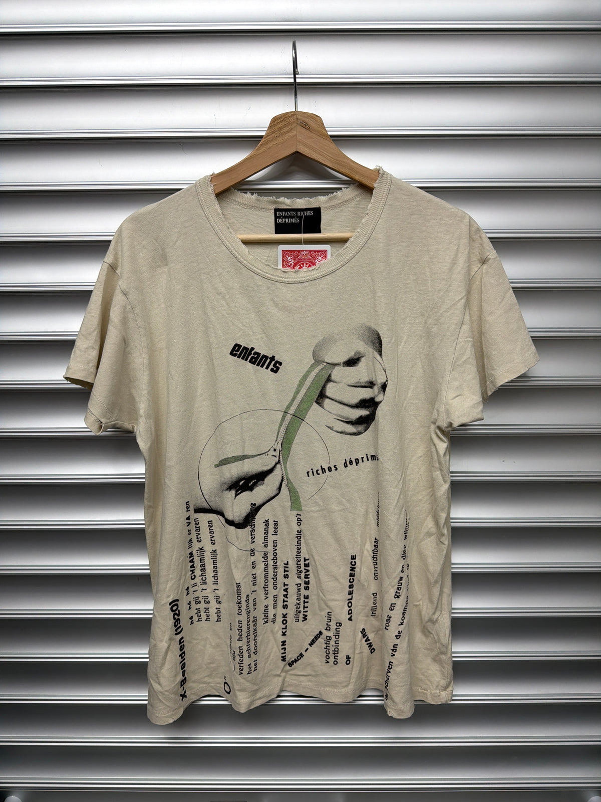ERD Zippered Tee - L**