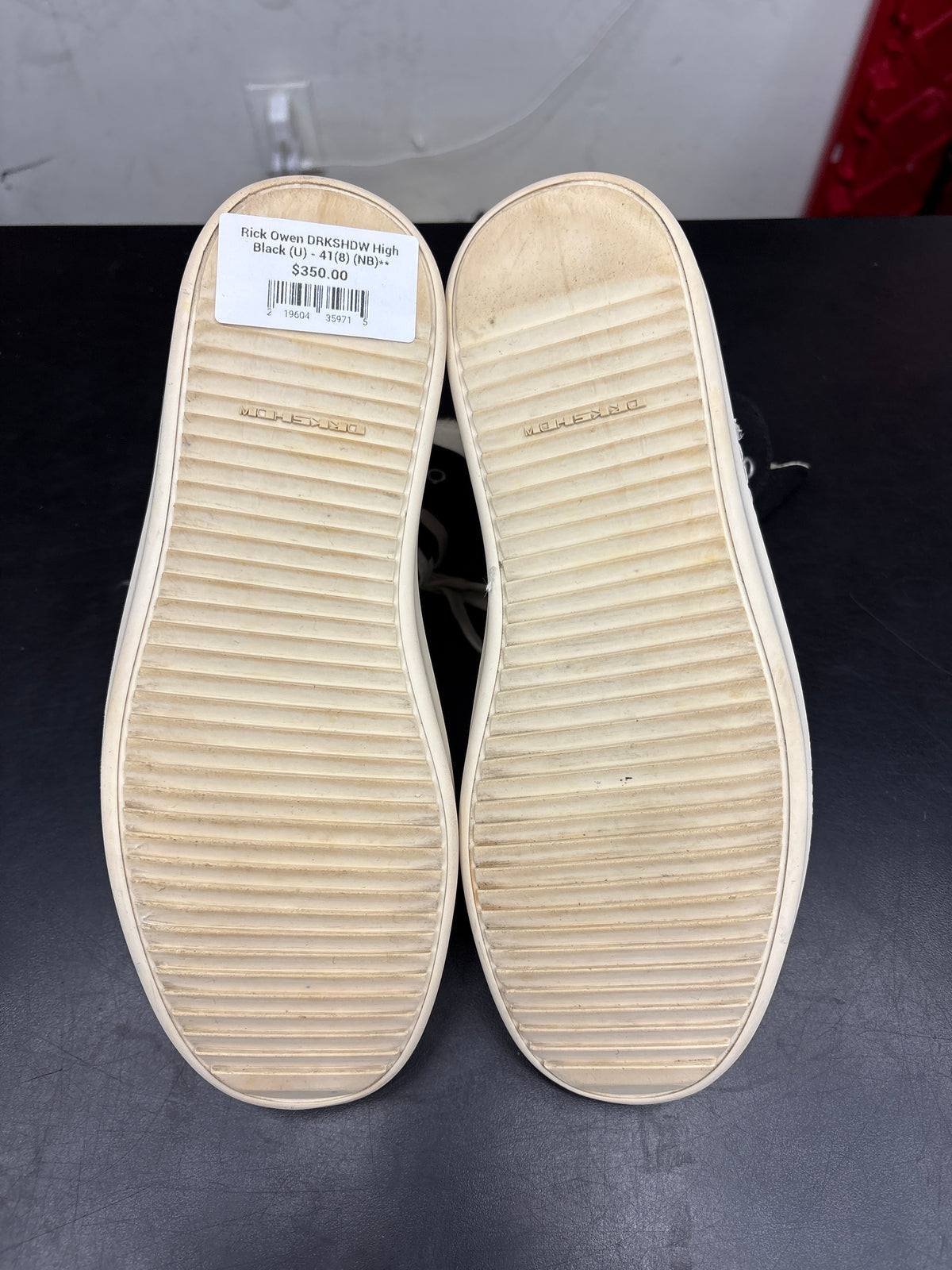 Rick Owen DRKSHDW High Black (U) - 41(8) (NB)**